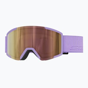 Slidinėjimo akiniai SCOTT Shield LS sherbet purple/amp ls cinnamon chrome