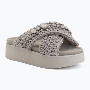 Moteriškos šlepetės INUIKII Woven Stones Platform stone grey