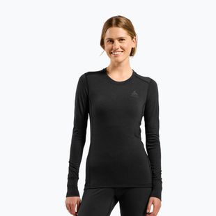 Moteriškas termo džemperis ODLO Merino 200 Bl Top Crew Neck black