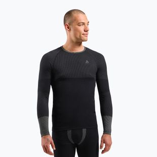 Vyriški termoaktyvūs marškinėliai ODLO Fundamentals Performance Warm Bl Top Crew Neck black