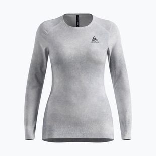 Moteriški termoaktyvūs marškinėliai ODLO Active Warm X Pow Bl Top Crew Neck odlo silver grey