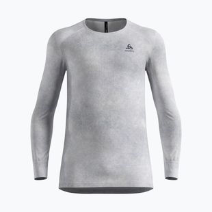 Vyriški termo marškinėliai ilgomis rankovėmis ODLO Active Warm X Pow Bl Top Crew Neck odlo silver grey