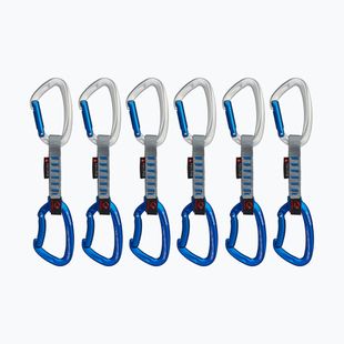 Laipiojimo karabinų rinkinys Mammut Crag Keylock Indicator 6 vnt. silver ultramarine