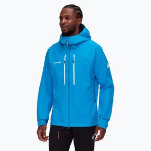 Vyriška striukė nuo lietaus Mammut Taiss HS Hooded glacier blue
