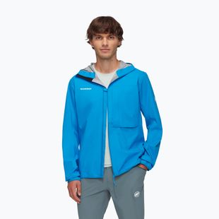 Vyriška striukė nuo lietaus Mammut Ducan Light HS Hooded glacier blue