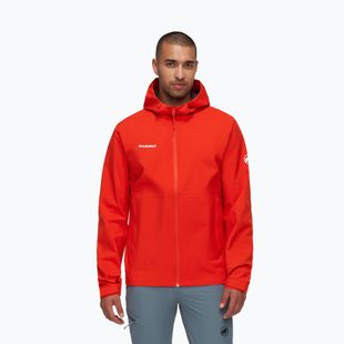 Vyriška striukė nuo lietaus Mammut Linard Light HS Hooded mammut red