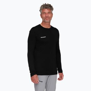Vyriški marškinėliai ilgomis rankovėmis Mammut Tree Wool FL black 01690