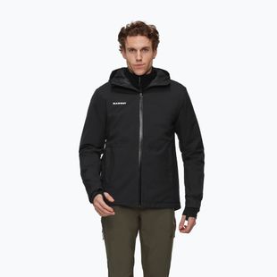 Vyriška lietaus striukė Mammut Linard HS Thermo Hooded Jacket Men black