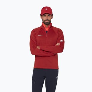 Vyriškas džemperis Mammut Taiss ML Half Zip Pull dark mammut red