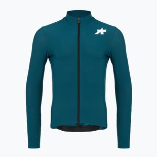Vyriški ilgomis rankovėmis dviračių marškinėliai ASSOS Mille GT Spring Fall Jersey S11 deep petrol