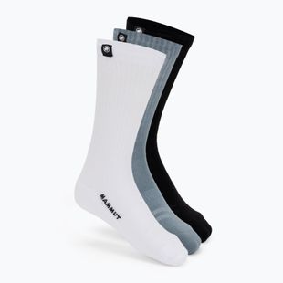Kojinės Mammut Everyday Crew 3 pairs black/strata/white