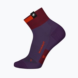 Kojinės Mammut Hiking Merino Quarter Socks paloja/dark mammut red