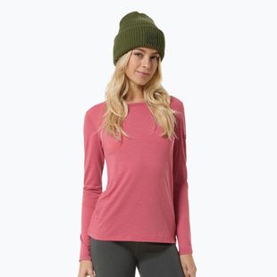 Moteriški marškinėliai ilgomis rankovėmis super.natural Little Heartwood mauve wood/white stone