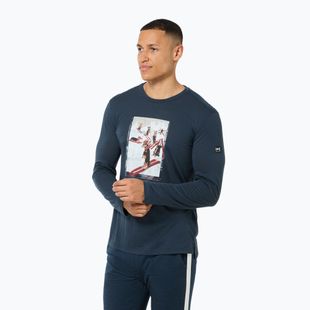 Vyriški marškinėliai ilgomis rankovėmis super.natural Dachshund Party blueberry/various