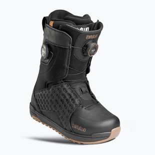 Vyriški snieglenčių batai ThirtyTwo Lashed Wide Double Boa black/black/gum