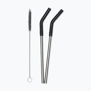 Šiaudeliai KLEAN KANTEEN Straw 8 mm 2 pcs. black