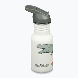 Vaikiškas turistinis butelis Klean Kanteen Flip Seal Sport Cap Straw 355 ml dino skate