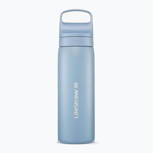 Turistinis butelis LifeStraw Go 2.0 Steel z filtrem 500 ml icelandic blue