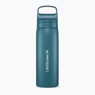 Turistinis butelis LifeStraw Go 2.0 Steel z filtrem 500 ml laguna teal