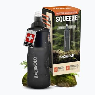 Turistinė gertuvė su filtru Bachgold Squeee 500 ml grey