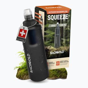 Turistinė gertuvė su filtru Bachgold Squeee 1000 ml grey