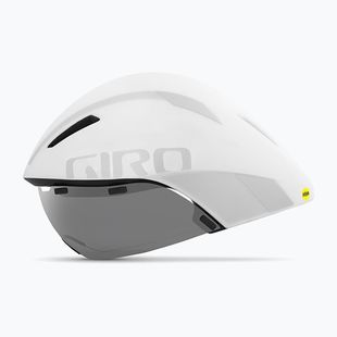 Dviračio šalmas Giro Aerohead MIPS matte white silver