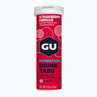 Izotoninis gėrimas GU Hydration Drink 12 tab. braškių/hibisko