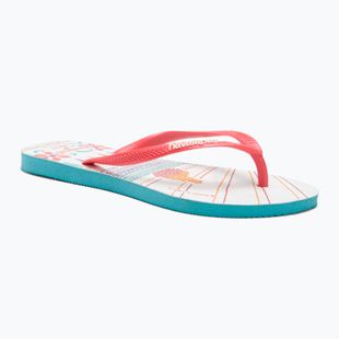 Moteriškos Havaianas Slim Local Soul Ibiza šlepetės raudona/mėlyna/orange