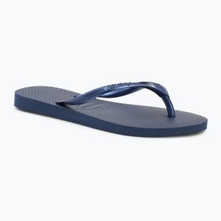 Moteriškos šlepetės per pirštą Havaianas Slim navy blue