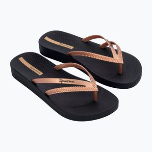 Moteriškos šlepetės per pirštą Ipanema Bossa Soft V black/gold