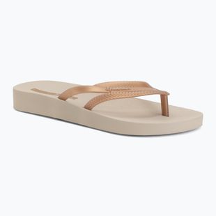 Moteriškos šlepetės per pirštą Ipanema Bossa Soft V beige/gold