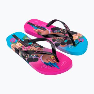 Moteriškos šlepetės per pirštą Ipanema Graffiti V pink/black/blue