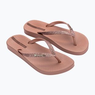 Moteriškos šlepetės per pirštą Ipanema Anatomica Lolita brown/glitter brown