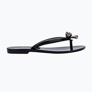 Moteriškos šlepetės per pirštą Melissa Harmonic Iris Ad black/silver