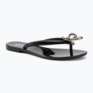 Moteriškos šlepetės per pirštą Melissa Harmonic Iris Ad black/silver