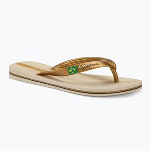 Moteriškos šlepetės per pirštą Ipanema Clas Brasil II AD beige/gold