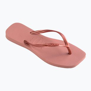 Moteriškos šlepetės per pirštą Havaianas Slim Square crocus rose