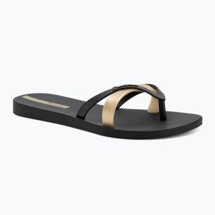 Moteriškos šlepetės per pirštą Ipanema Kirei black/gold