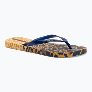 Moteriškos šlepetės per pirštą Ipanema Animal Print VI yellow/pearly blue