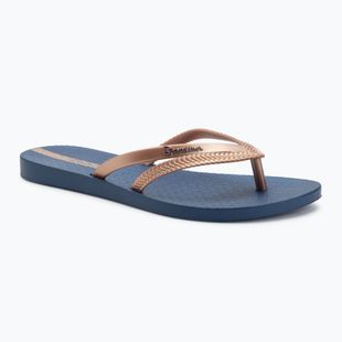 Moteriškos šlepetės per pirštą Ipanema Bossa blue/metallic pink