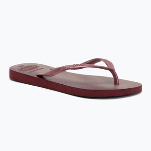 Moteriškos šlepetės per pirštą Havaianas Slim Gloss amaranth