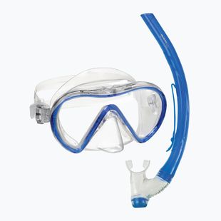 Paviršinio nardymo rinkinys Mares Combo Stream royal blue/clear
