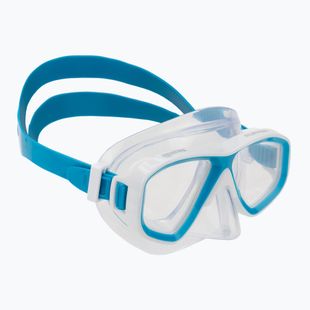 Nardymo kaukė Mares Puffer aqua white/clear