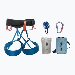 Vyriškų laipiojimo diržų komplektas Black Diamond Momentum Harness Package blue/black
