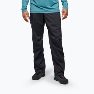 Vyriškos kelnės nuo lietaus Black Diamond Fineline Stretch FZ black