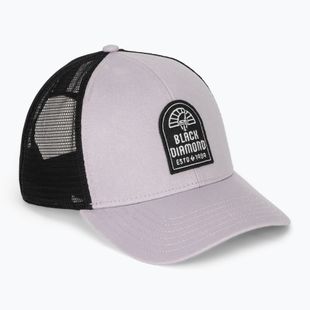 Kepuraitė su snapeliu Black Diamond Trucker soft lilac / black / black cam patch