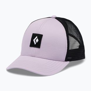 Kepurė su snapeliu Black Diamond Trucker soft lilac/black/black icon patch