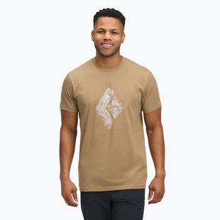 Vyriški marškinėliai Black Diamond Engineered Diamond SS Tee mushroom
