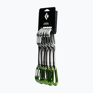 Laipiojimo atotampų rinkinys Black Diamond Litewire Quickpack Set 6 pcs. 12 cm envy green