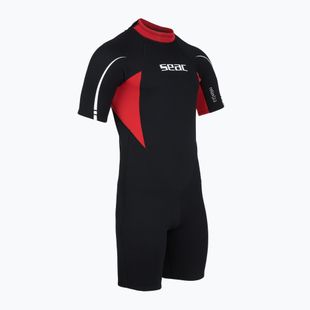 Vyriškas plaukimo kostiumas SEAC Shorts Relax 2.2 mm black/red